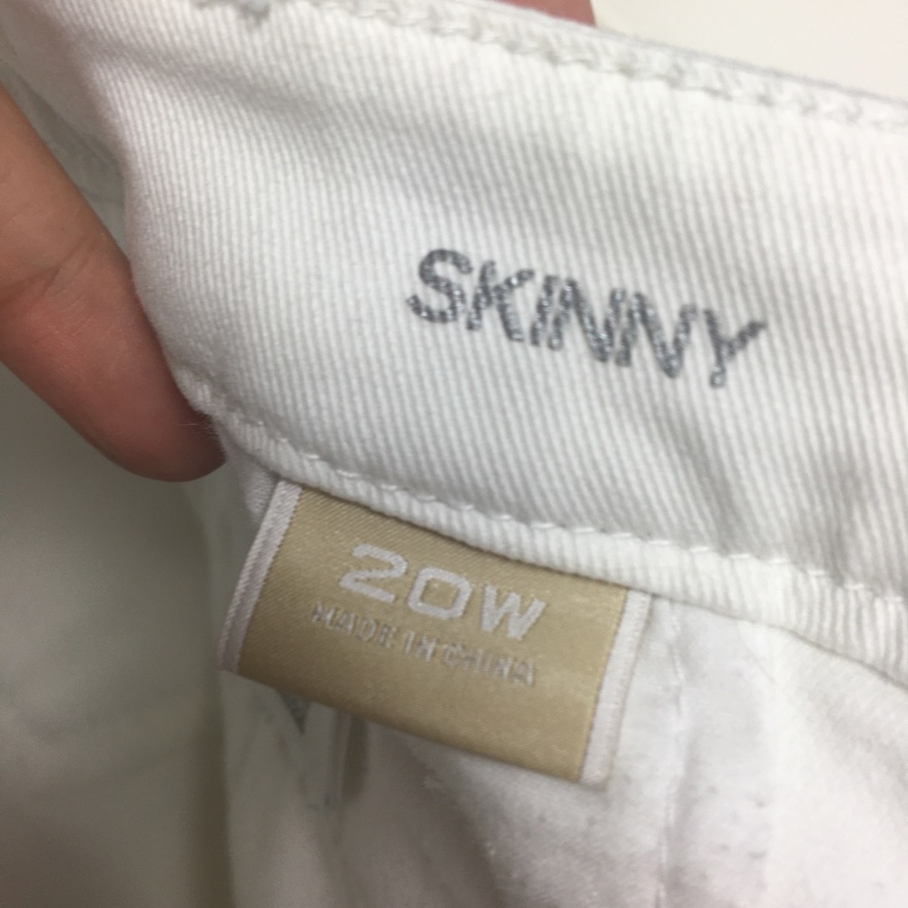 🛍SOLD🛍Michael Kors Skinny Jeans Izzy White Sz 20 - Picture 7 of 8